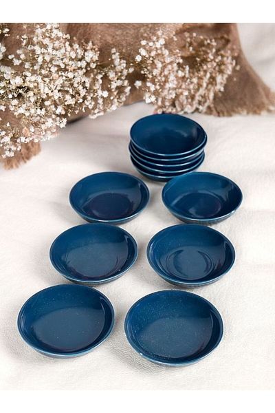 Viyalente 6-Piece Ceramic Bowl Presenter & Snack Bowl 11 cm