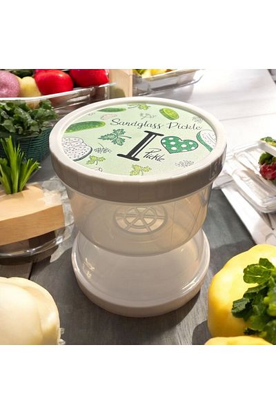 HOBBY LİFE Sand Watch Olive and Purple Container