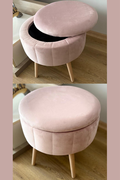 Fahrettin Küçük BERLİN Babyface Pembe Sandıklı Puf Kedi Yatağı Makyaj Masası ...