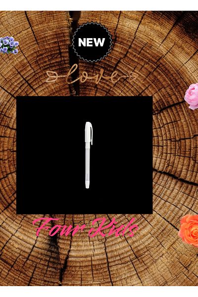 Four Kids Black Leaf Photo Album, 15 Sheets 30 Sheets, Black Pp Cover, Notebook