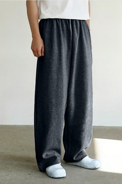 BSBSPOR Φαρδύ παντελόνι με πολύ φαρδύ πόδι - Unisex ΜΑΥΡΟ ΓΚΡΙ ΑΝΘΡΑΚΙΤΟ