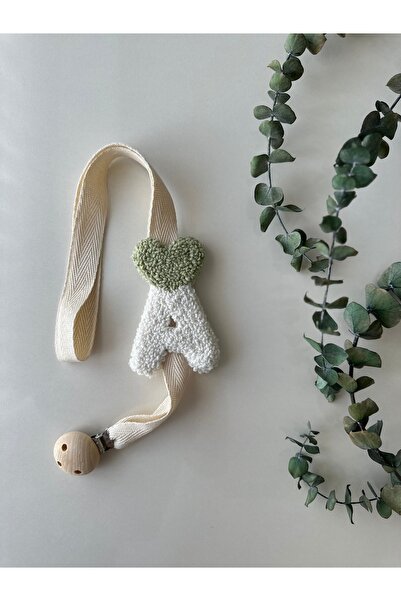 MİRZAS BALKES İsme Özel Çift Taraflı Punch Bebek Emzik Askısı Istedinilen Har...