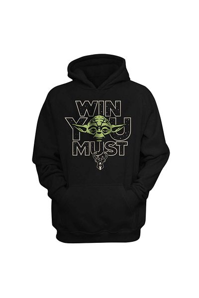 usateamfans Мъжки черен суитшърт Win You Must Basic