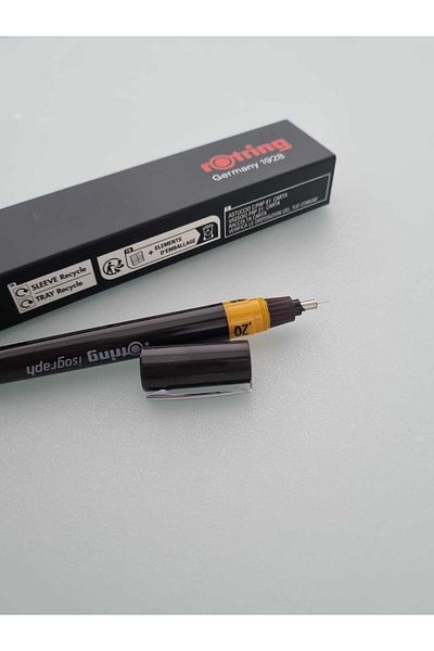 Rotring قلم رسم فني Rapido 0.20 مم - Isograph (قطعة واحدة)