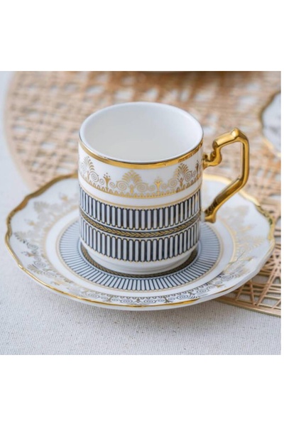 DGCHOME Eloise 6 Kişilik Kahve Fincanı Takımı - 90 ml