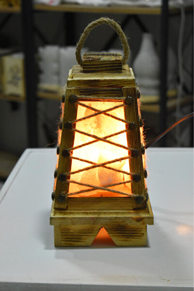 Seta Ahşap Dekoratif Deniz Feneri Tuz Lambası