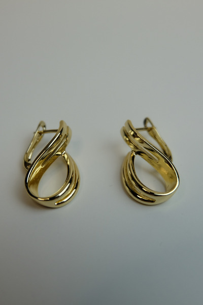 ayışığı Xuping Elegant Design Twisted Earrings