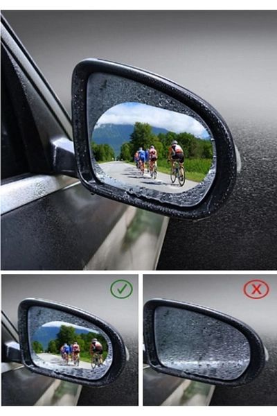 Por Favor 2Pcs Side Rearview Mirror Film / Anti-Fog Water Slider Film