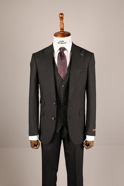 Kadir Büyükkaya Men's Classic Vest Suit - Kav1019S
