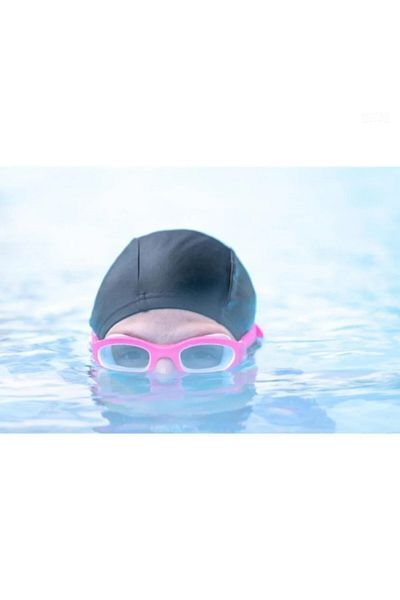 AY10 Set de șepci din Lycra neagră din 2 piese - șapcă pentru piscină și mare