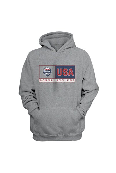 usateamfans U.S.A Basketball Hoodie