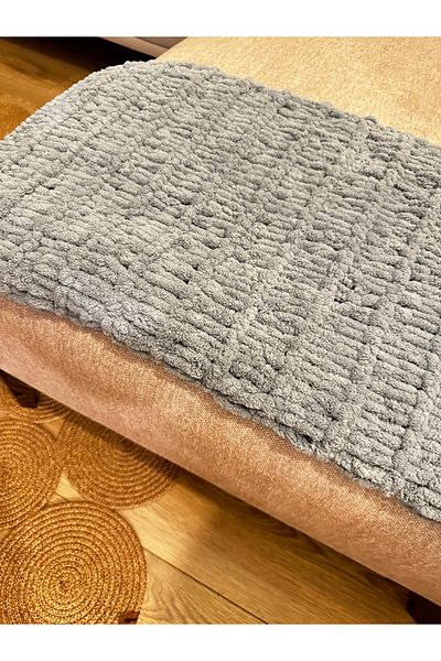 Dropaksesuar Hand Knitted Puffy Blanket (Any Size)