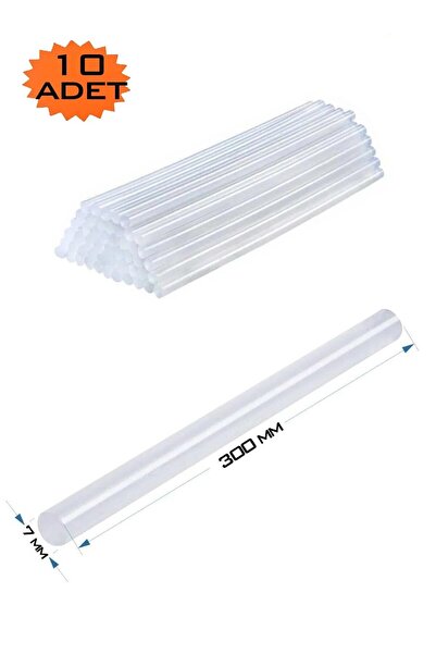 BEİLYS COSMETİCS & ACCESSORY Sıcak Silikon Tabancası Mumu İnce 10 Adet Slikon...
