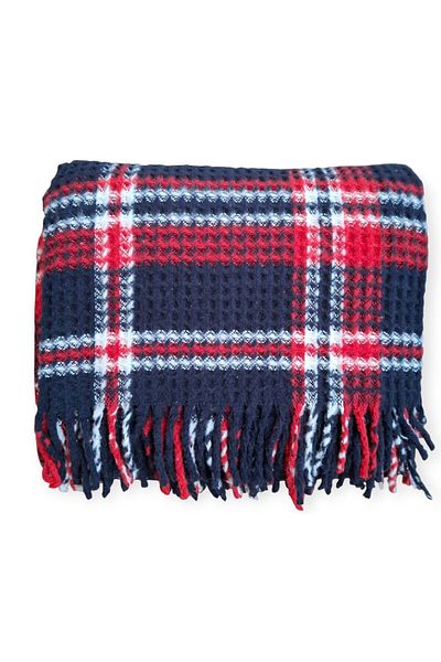 stay with love Tv Blanket Scotch Blanket 130*170 cm Navy Blue-Red Valentine's Day Gift