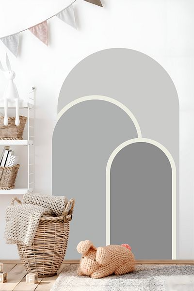 Grafikup Boho Arch Wall Sticker - Living Room Kids Room Bohemian Wall Sticker