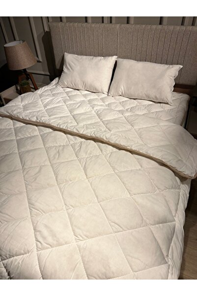 MerinKuz Tekstil Çift Kişilik Yün Yorgan 195x215 %100 Saf Merinos Kuzu Yünü