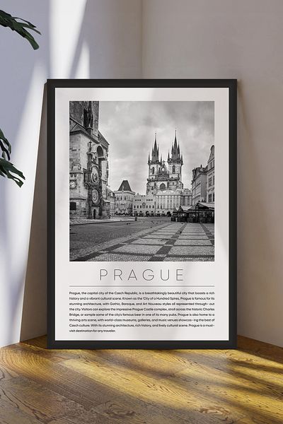Cadran World Cities Collection Πίνακας MDF με πλαίσιο