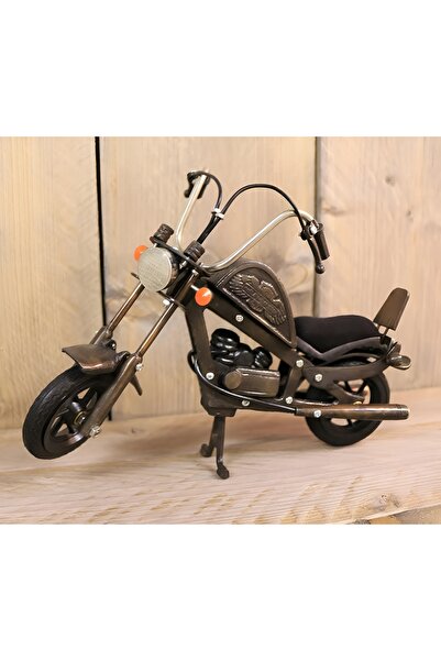 EXENET El Yapımı Metal Motorsiklet Dekoratif Biblo Retro Tasarım Şık Masaüstü...