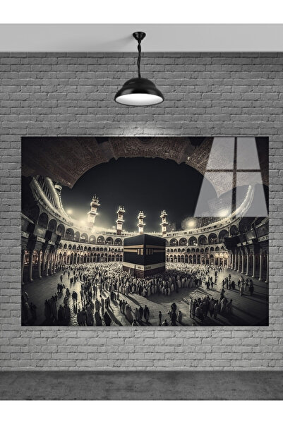 META CAM Kabe Mekke Cam Tablo Ev Dekorasyon,balkon Dekorasyonu,dekoratif,duva...