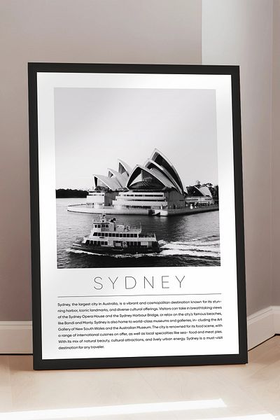 Cadran World Cities Collection Πίνακας MDF με πλαίσιο