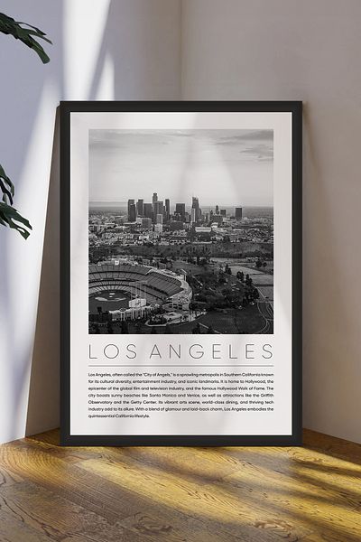 Cadran World Cities Collection Πίνακας MDF με πλαίσιο