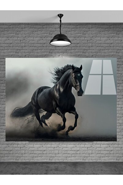 META CAM Siyah At Cam Tablo Ev Dekorasyon,balkon Dekorasyonu,dekoratif,duvar ...