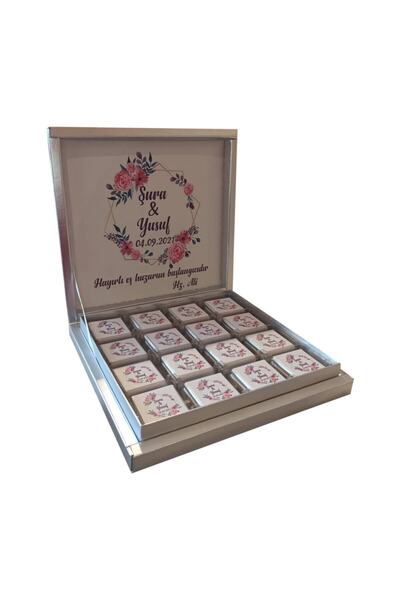 Diva Çikolata Söz Nişan Nikah Çikolatası 32 Adet Madlen Çikolata