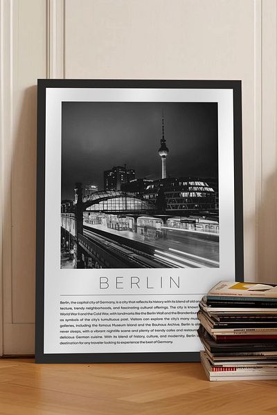 Cadran World Cities Collection Πίνακας MDF με πλαίσιο