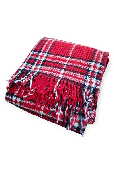 stay with love Tv Blanket Scotch Blanket 130*170 cm Red-White Valentines Day Gift
