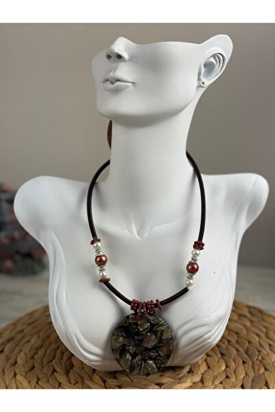 SEDEF TAKI Sedef taşlı kolye