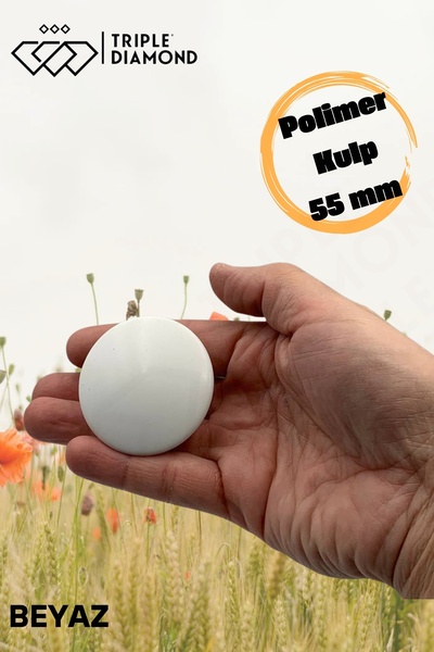 Triple Diamond Polymer Button White Furniture Drawer Kitchen Handle Cabinet Handle Cabinet Handle (5 Pieces)