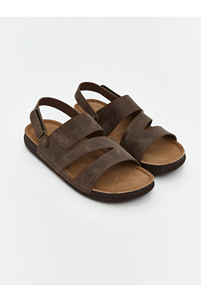 LC Waikiki Black Lcw Steps Men's Velcro Sandals