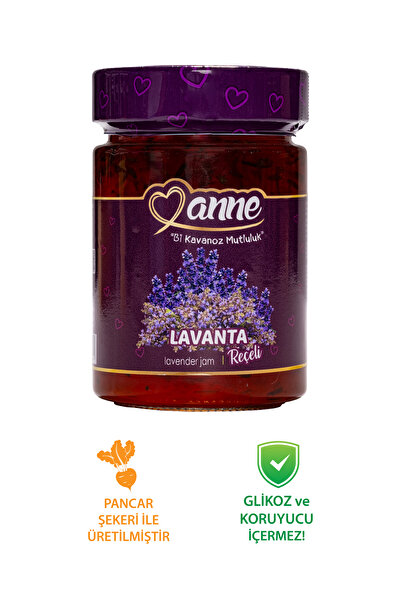 Anne Lavanta Reçeli 400g (PANCAR ŞEKERİ ILE ÜRETİLMİŞTİR - GLİKOZ, KORUYUCU IÇERMEZ)