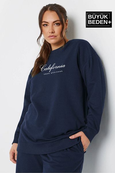 Superlife Süperlife, pentru femei, scris de mână, imprimat California, de mărime mare, subțire, cu gât crew, Spr25bswk63