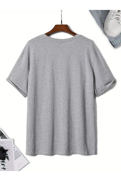 WOODROFFE New Season Unisex Ανδρικό μπλουζάκι με εμπριμέ μεγάλου μεγέθους