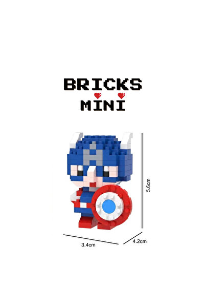 Bricks Kaptan Amerika Bricks Mini Figür