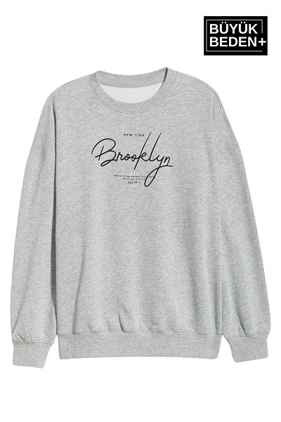 Superlife Γυναικείο μπλουζάκι Superlife μεγάλου μεγέθους Brooklyn με στάμπα με λεπτή λαιμόκοψη