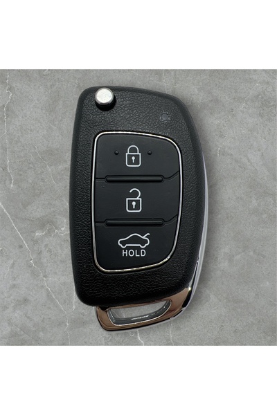 LUXE AKSESUAR Θήκη τηλεχειριστηρίου 3 κουμπιών για Hyundai Accent Blue - I20 ...