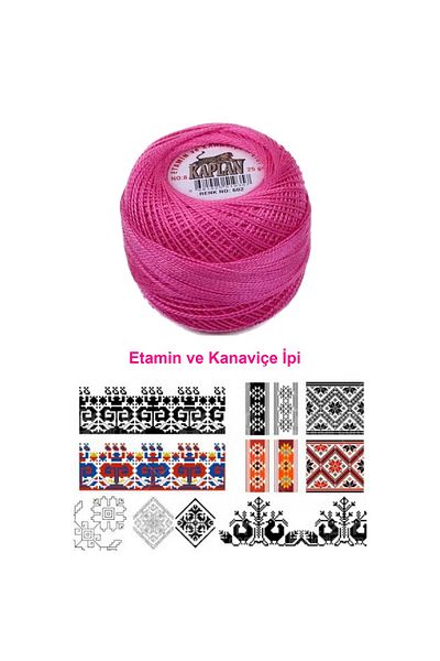 MenSak Tiger Etamine and Cross Stitch Thread 8 No Code/Colour: 602 - Royaleks