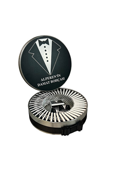 Blackeye Chocolate Kişiye Özel İsimli Damat Bohçası Çikolatası - 50 Adet Madl...