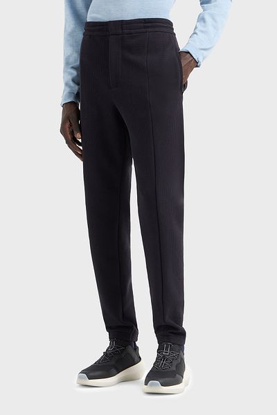 Emporio Armani Men's High Waist Straight Leg Chino Pants - Emporio Stretch Cotton, Regular Fit Pant Em 000954
