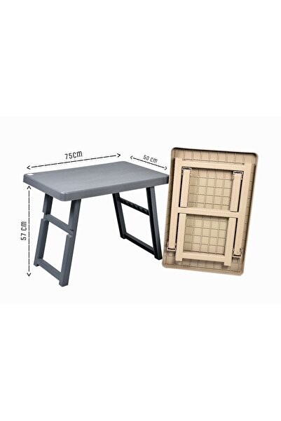 AR HOME طاولة بلاستيكية قابلة للطي 75×50