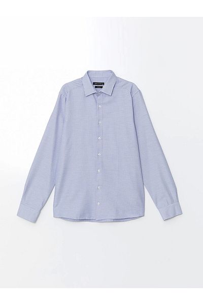 LC Waikiki Cămașă pentru bărbați cu mânecă lungă Lcwaıkı Formal Blue Slim Fit