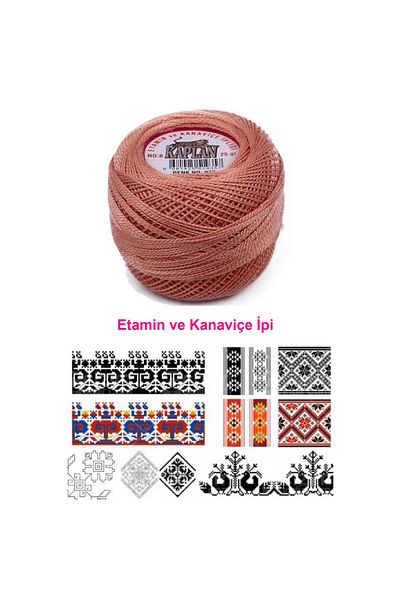 MenSak Tiger Etamine and Cross Stitch Thread 8 No Code/Colour: 922 - Royaleks