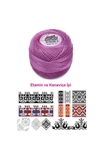 Kaplan Etamin and Cross Stitch Thread 8 No Code/Colour: 917 - Royaleks