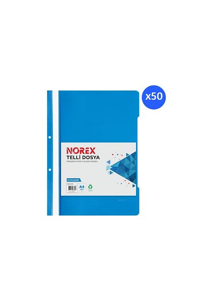 VB QUALITY Norex Blue Ring Binder - 50 Pack Royaleks, Der.Ul50T-130