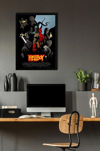 Saturn Hellboy în cadru - Pictură poster de film