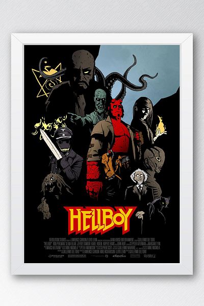 Saturn Hellboy în cadru - Pictură poster de film