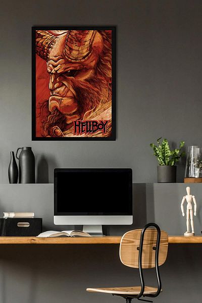 Saturn Hellboy în cadru - Pictură poster de film