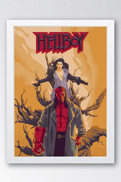 Saturn Hellboy în cadru - Pictură poster de film